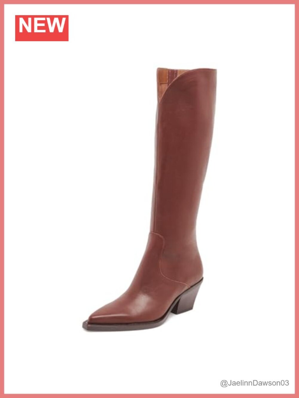 Cowgirl Knee High Chunky Heel Snip Toe Zipper Boots Suede